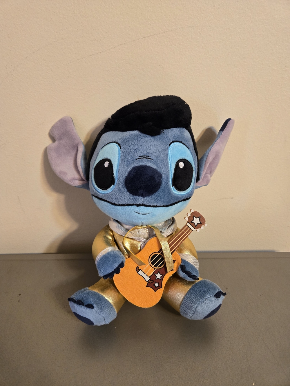 Disney Lilo and Stitch Gold Suit Elvis Stitch 9.5" Plush Toy